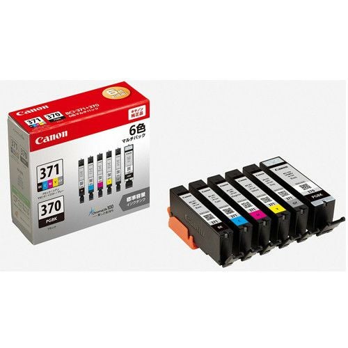 純正キヤノン BCI-371+370/6MP 6色マルチパック(標準) インク