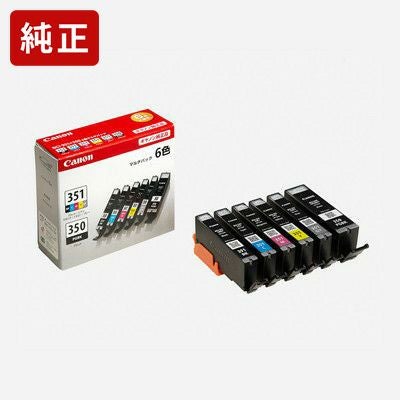 純正キヤノン BCI-351+350/6MP 6色マルチパック(標準) インク 純正キヤノン BCI-351+350/6MP 6色マルチパック(標準) インク